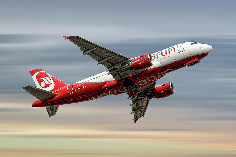 Air Berlin Mixed Media - Air Berlin Airbus A319-112 by Smart Aviation Air Berlin Mixed Media - Air Berlin Airbus A319-112 by Smart Aviation