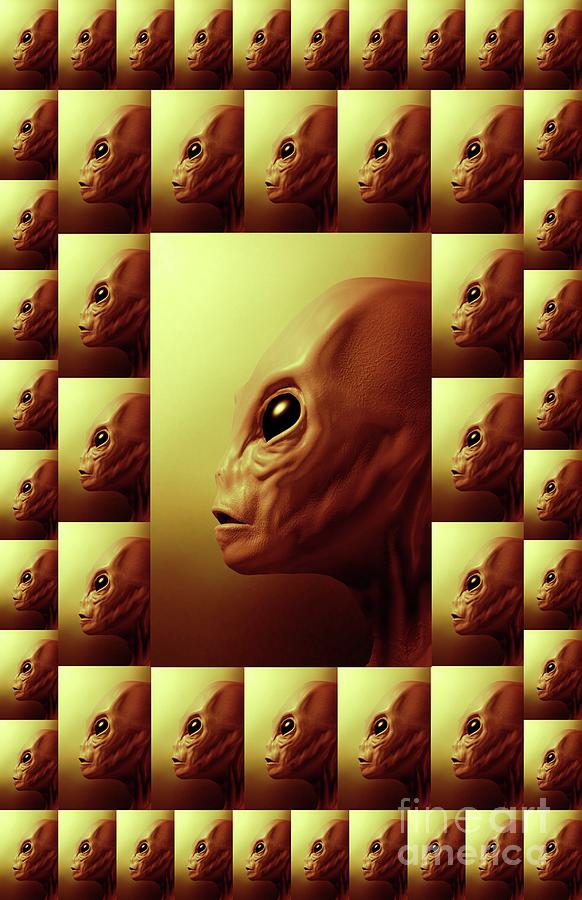 Alien Files #5 Digital Art by Esoterica Art Agency