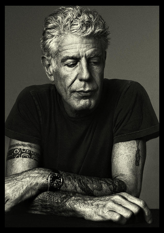 Anthony Bourdain Digital Art by James Riting