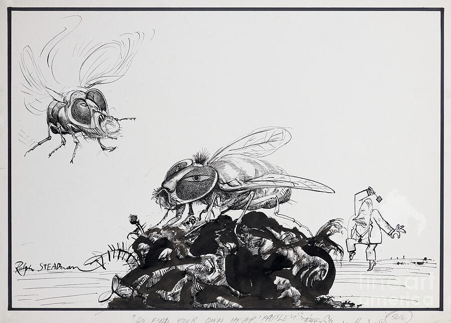 Animals (insects) Drawing by Ralph Steadman