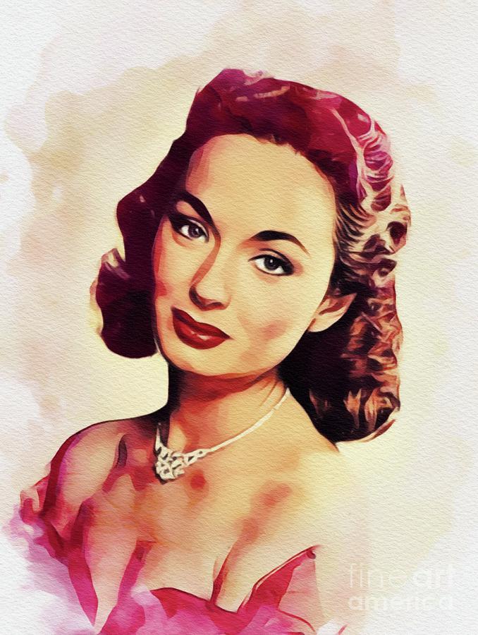 Ann Blyth, Vintage Movie Star Painting