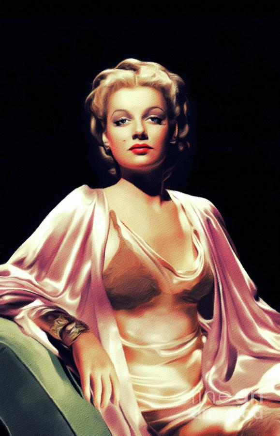 Ann Painting - Ann Sheridan, Vintage Movie Star by Esoterica Art Agency.