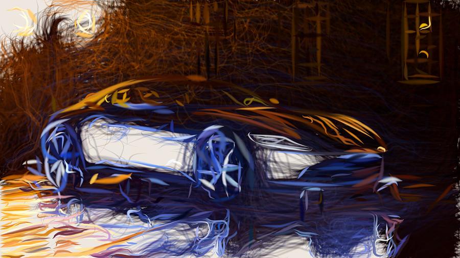 Aston Martin DB10 Spectre Drawing #6 Digital Art by CarsToon Concept