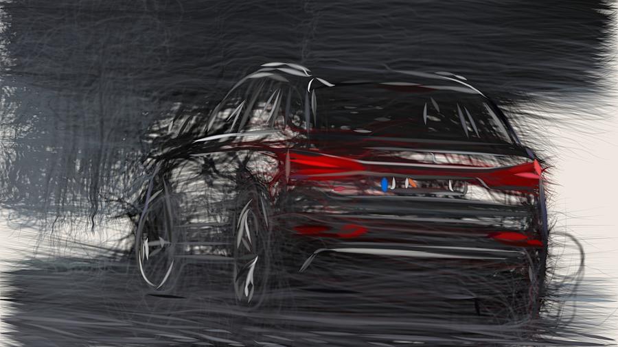 Audi RS Q3 Drawing #6 Digital Art by CarsToon Concept