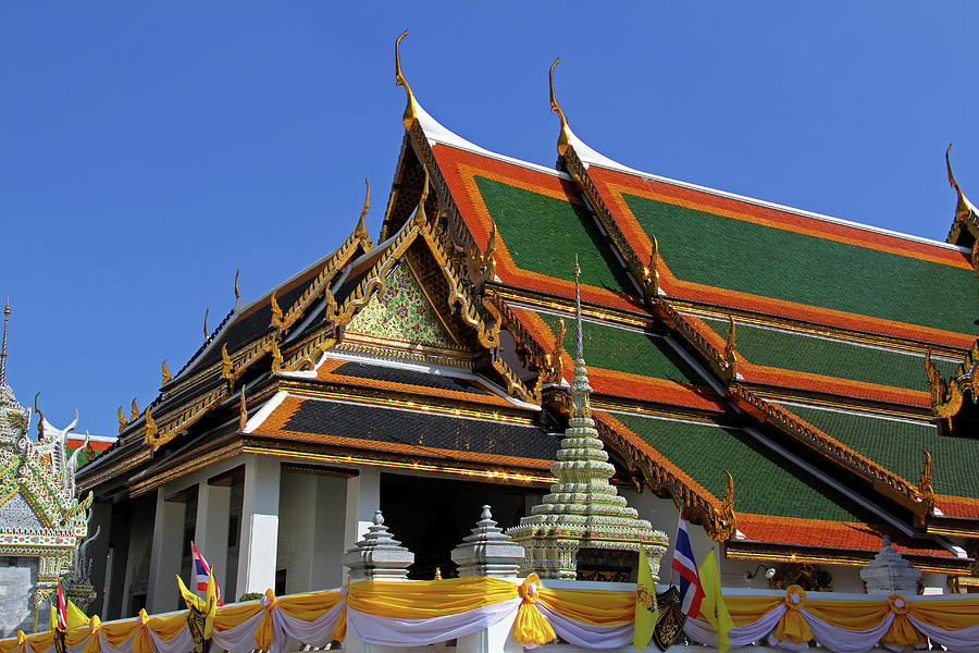 Bangkok, Thailand - Wat Phra Kaew - Temple Of The Emerald Buddha #7 Photograph by Richard Krebs