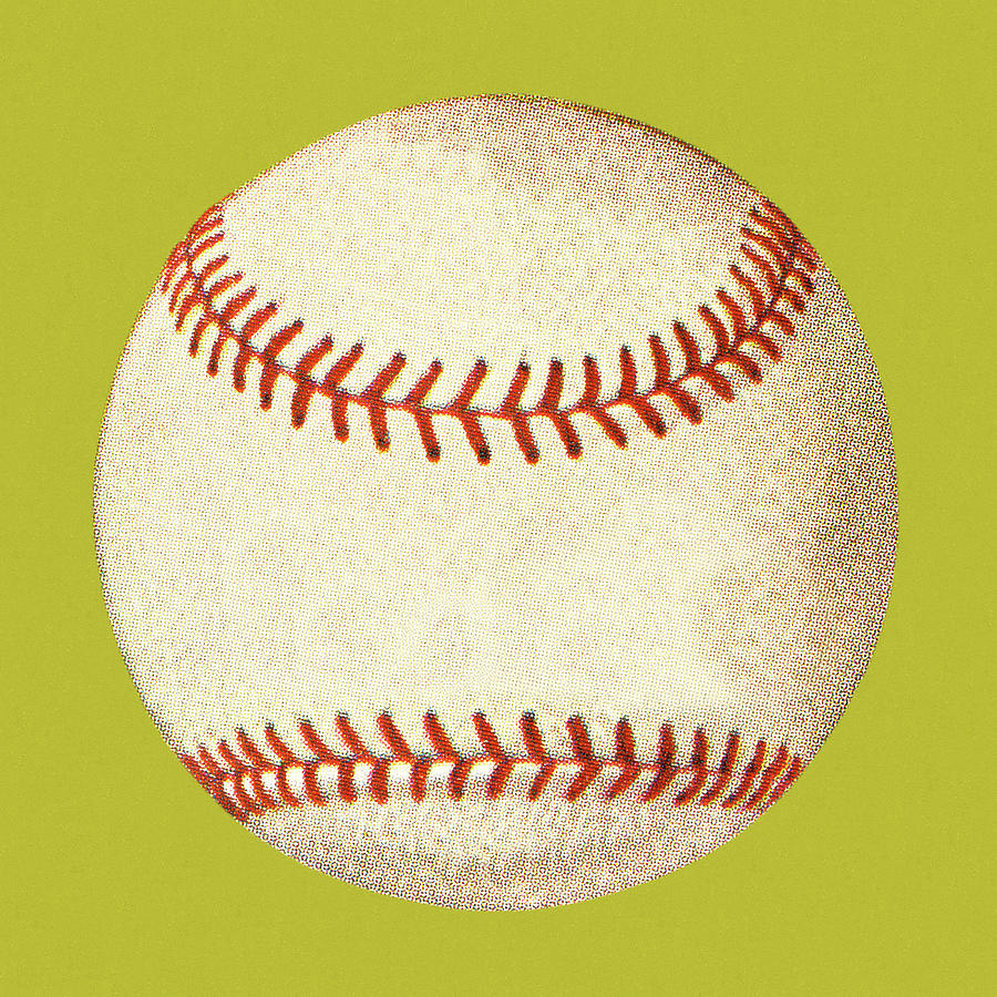 Baseball Drawing - Baseball #5 by CSA Images