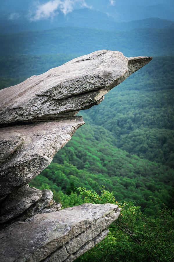 Beautiful Scenic Views At Rought Ridge North Carolina Overlook #5 Photograph by Alex Grichenko