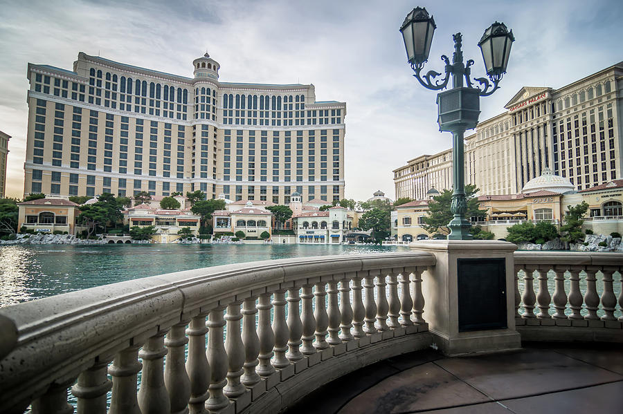 Bellagio Hotel And Other Architecture In Las Vegas Nevada #5 Photograph by Alex Grichenko