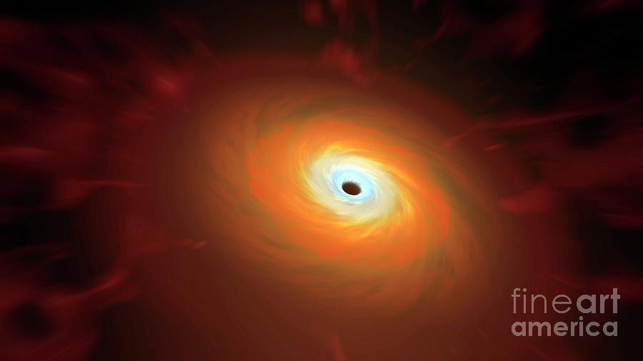 Space Photograph - Black Hole #5 by Mark Garlick/science Photo Library