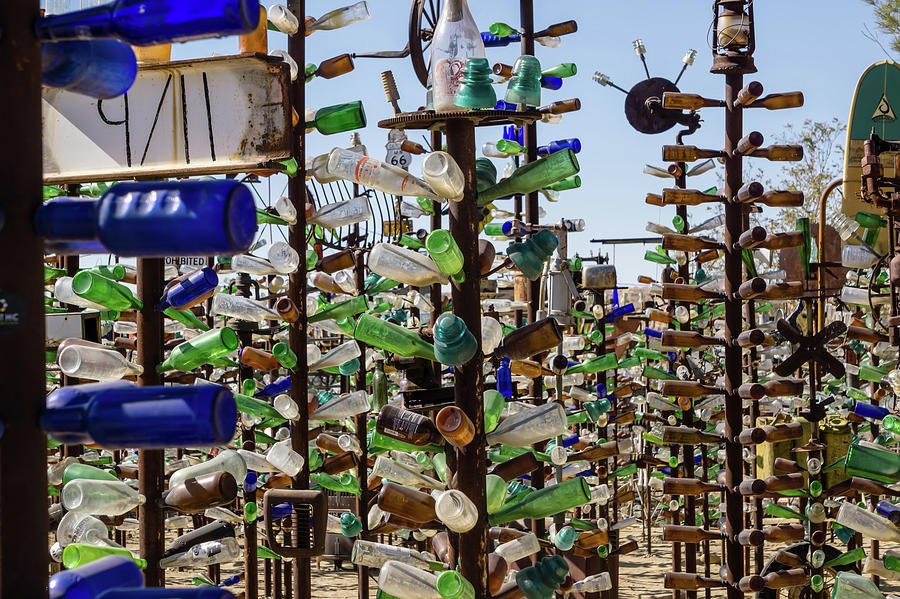 Bottle tree ranch on route 66 california #5 Photograph by Alex Grichenko