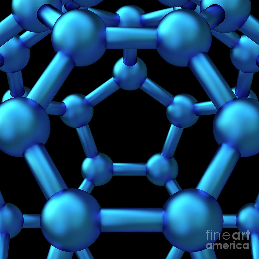 Buckyball Molecule C60 Detail #5 Photograph by Laguna Design/science Photo Library