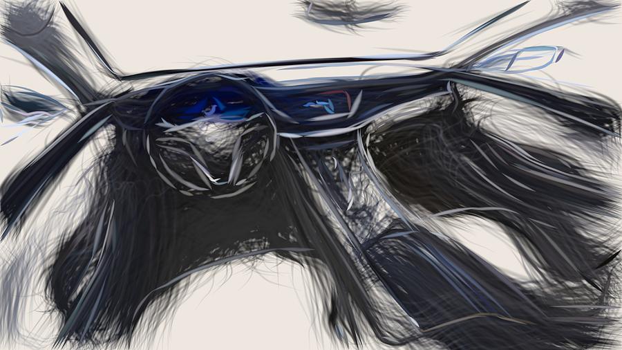 Buick Avenir Drawing #13 Digital Art by CarsToon Concept