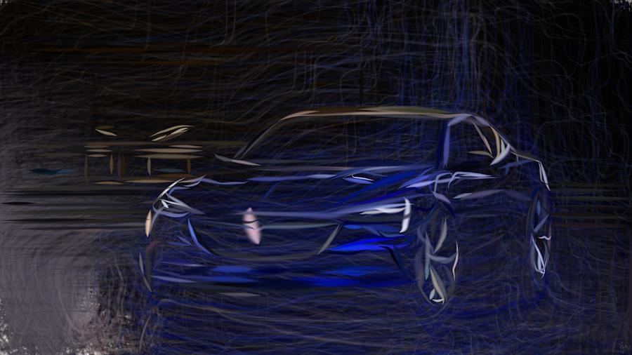 Buick Avista Draw #6 Digital Art by CarsToon Concept