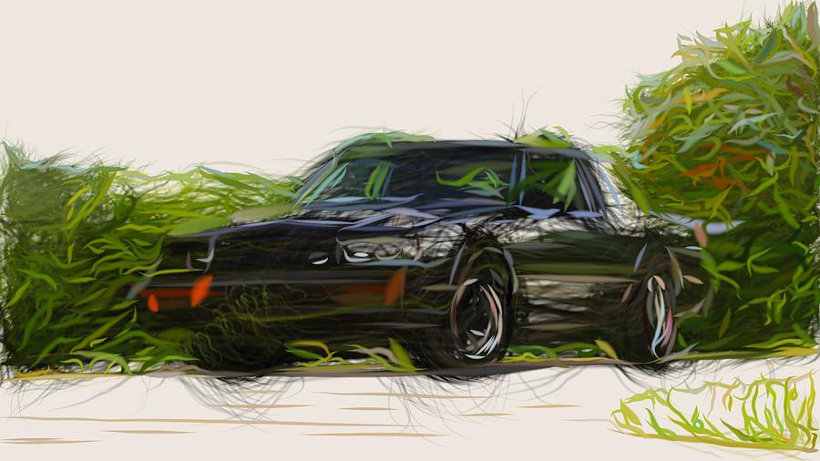 Buick GNX Draw #5 Digital Art by CarsToon Concept