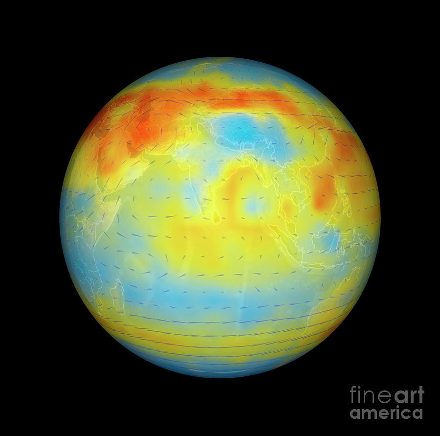 Carbon Dioxide Levels #5 Photograph by Nasa/goddard Svs/jpl/science Photo Library
