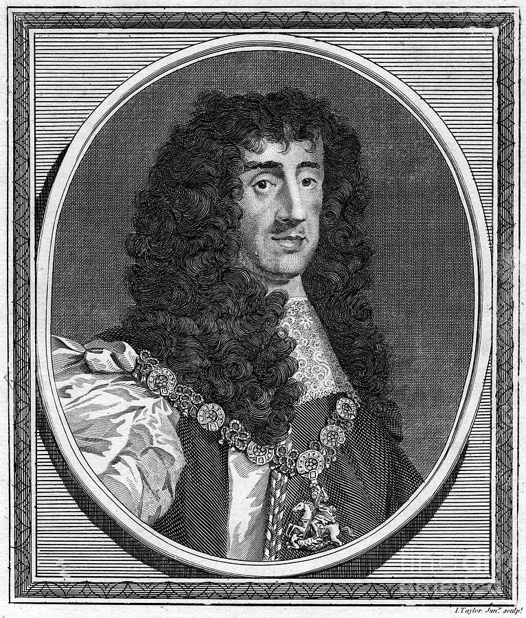 Charles II, King Of England, Scotland Drawing by Print Collector - Fine ...