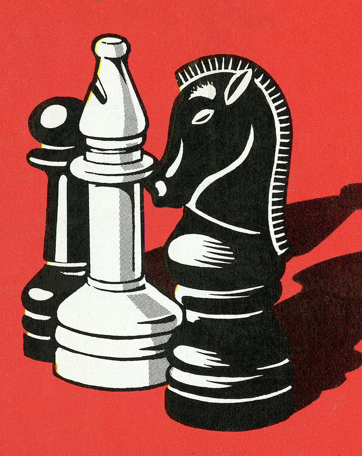 Chess Drawing - Chess Pieces #5 by CSA Images