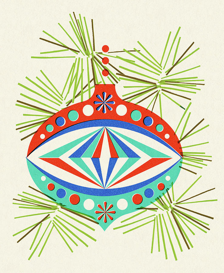 Christmas Drawing - Christmas Tree Ornament #5 by CSA Images