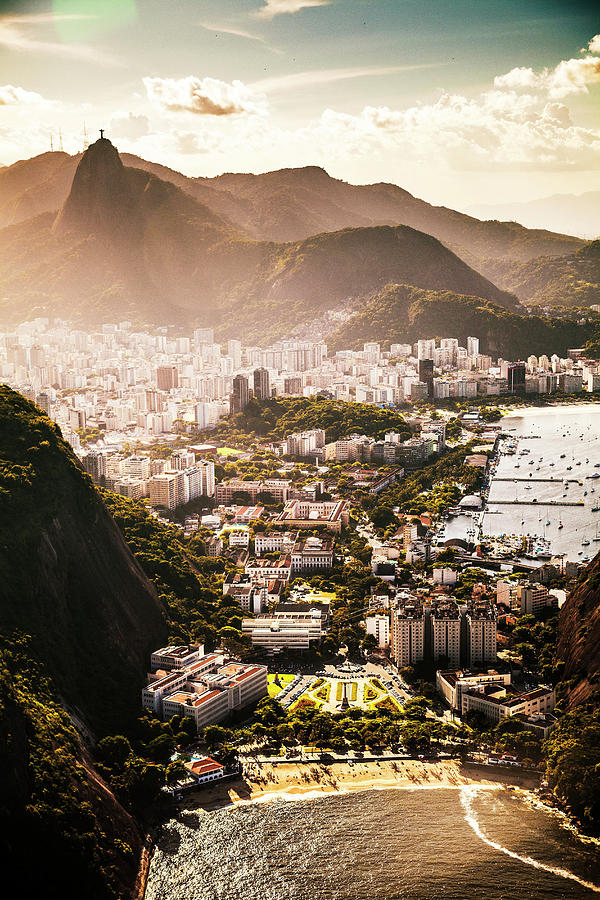 Cityscape, Rio De Janeiro, Brazil #5 Digital Art by Antonino Bartuccio