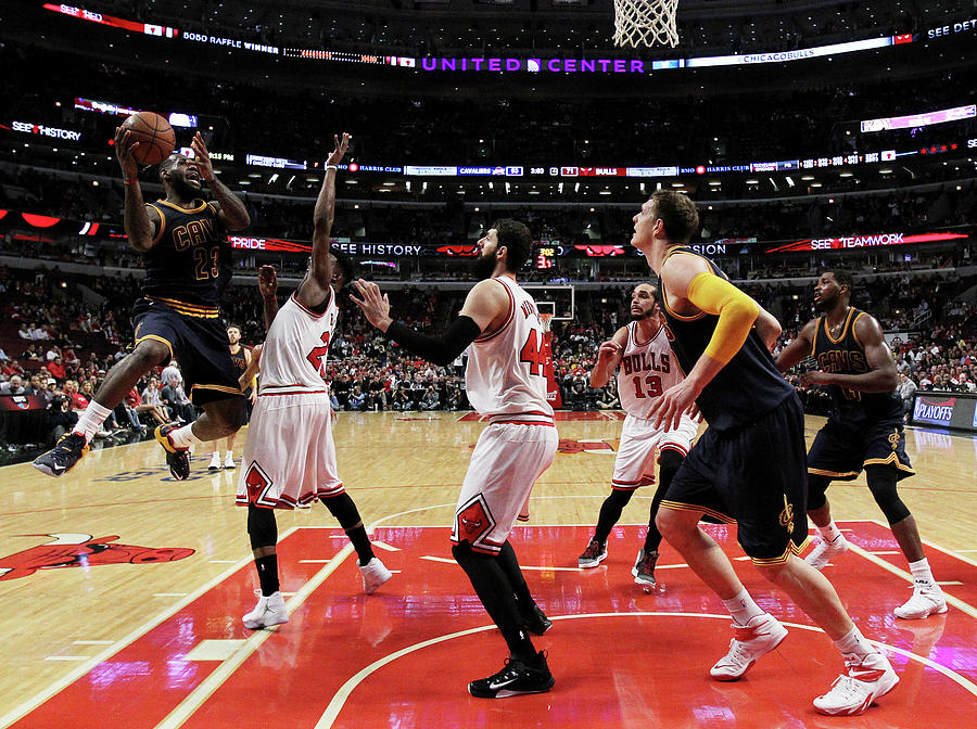 Lebron James Photograph - Cleveland Cavaliers V Chicago Bulls - #5 by Jonathan Daniel