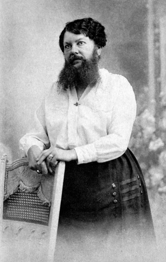 Clémentine Delait, French Bearded Lady #5 Photograph by Science Source