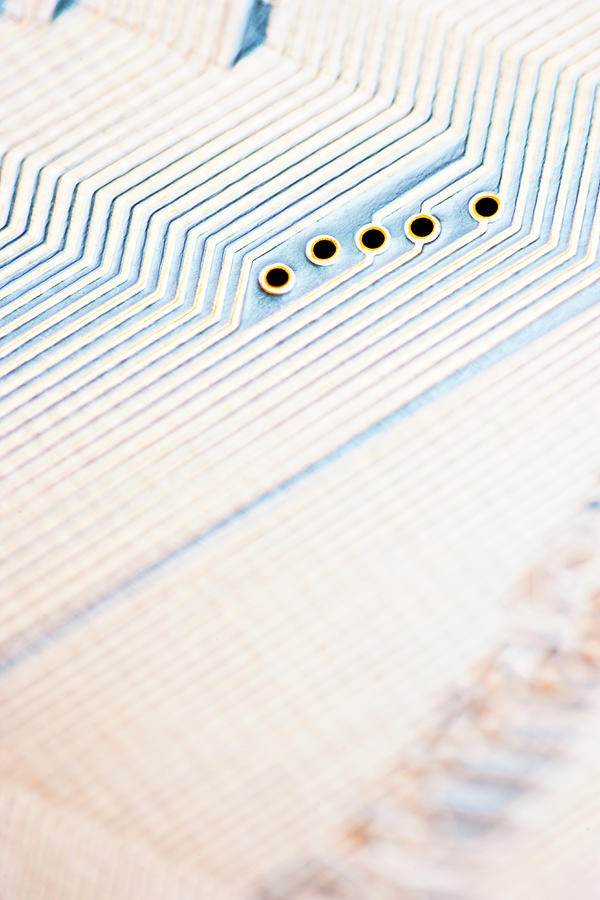 Close-up Of A Circuit Board #5 Photograph by Nicholas Rigg