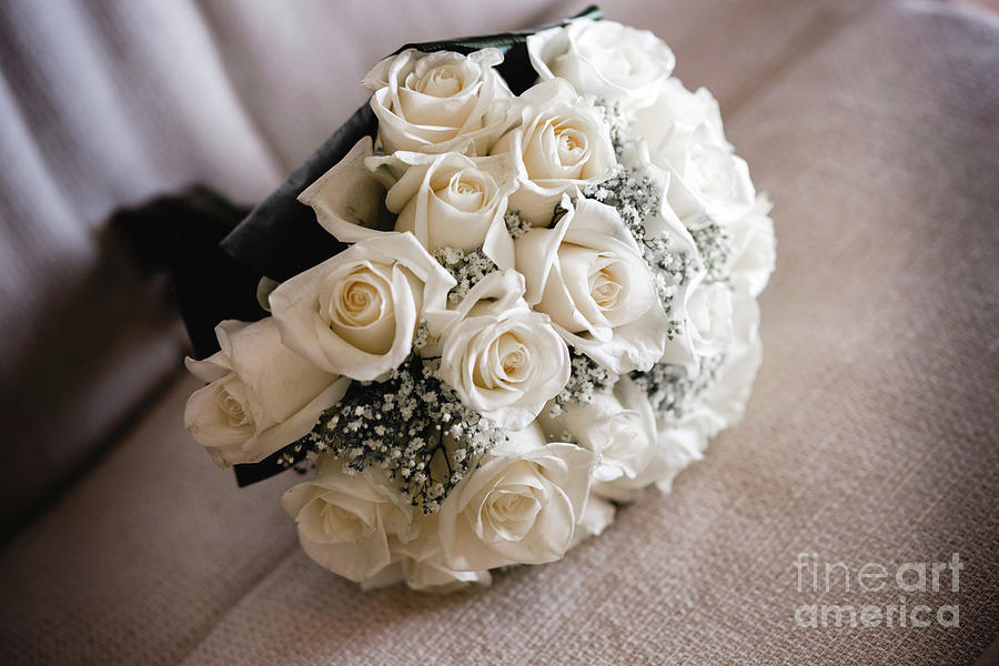 Colorful isolated bridal bouquet for a wedding #5 Photograph by Joaquin Corbalan