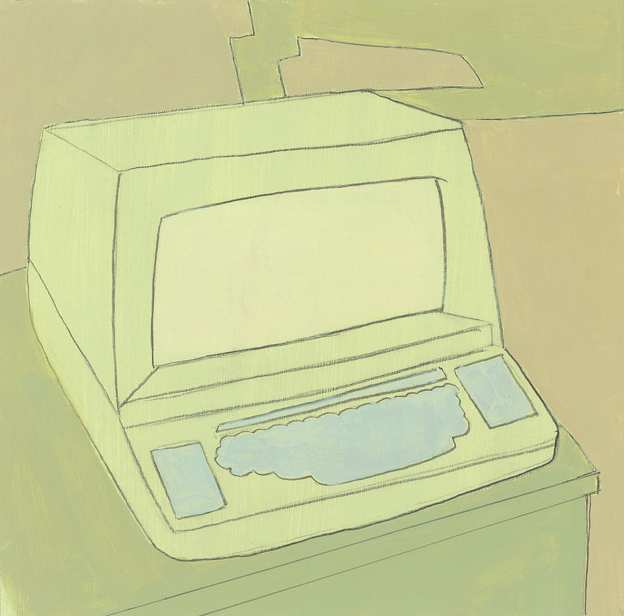 Vintage Drawing - Computer #5 by CSA Images