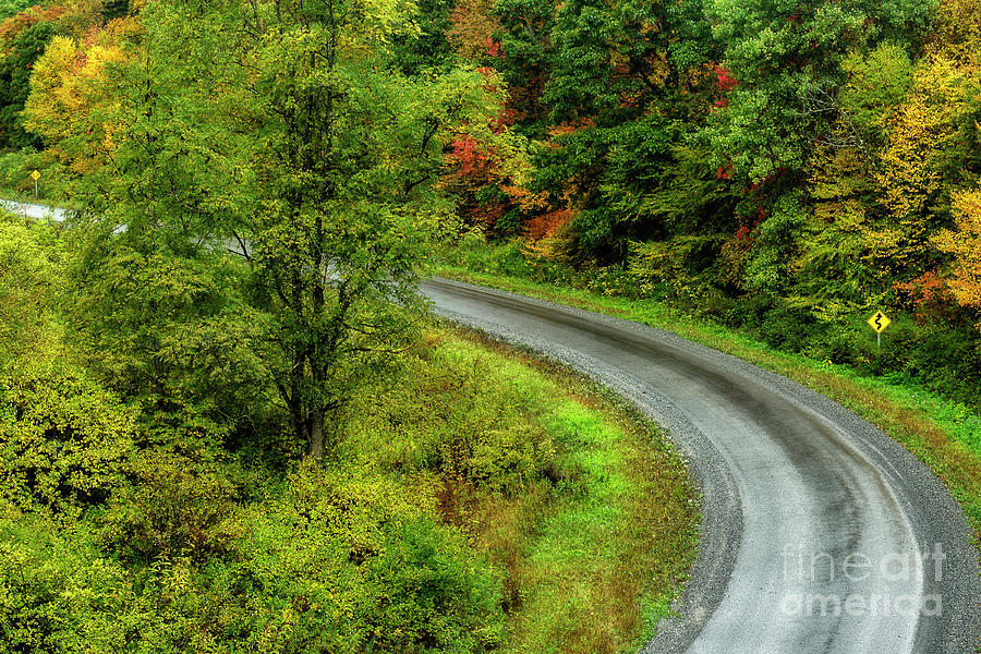 Country Road in Autumn #5 Photograph by Thomas R Fletcher