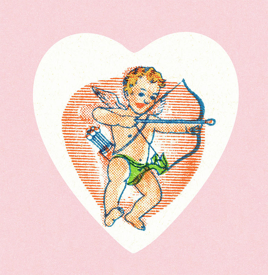 Sports Drawing - Cupid #5 by CSA Images