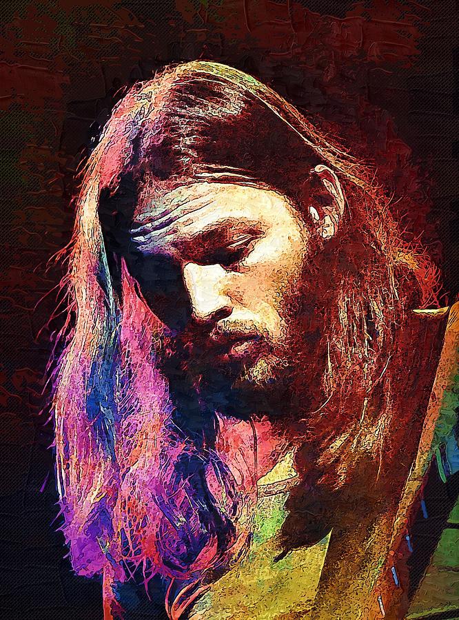 David Gilmour. Pink Floyd. Digital Art By David Gilmour