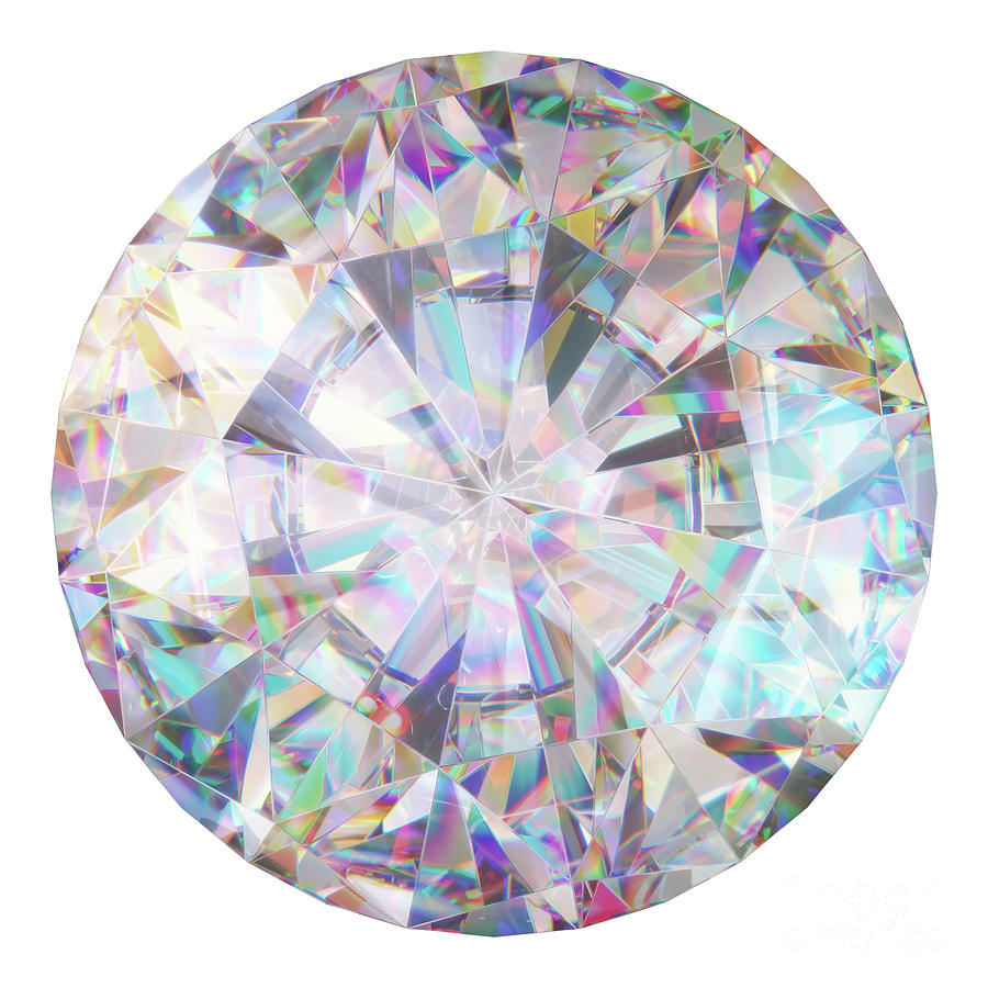 Diamond Gemstone #5 Photograph by Ktsdesign/science Photo Library