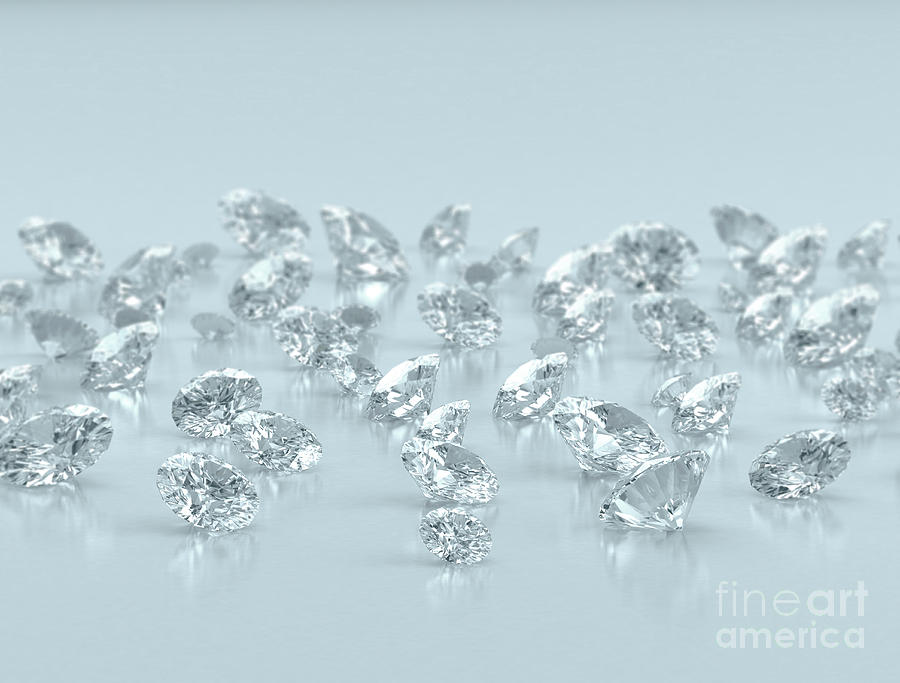 Diamonds #5 Photograph by Jesper Klausen/science Photo Library