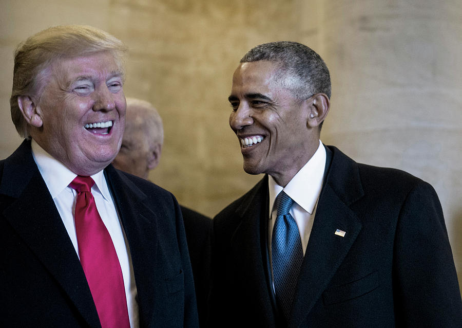 Donald Trump And Barack Obama Photograph By Granger - Fine Art America