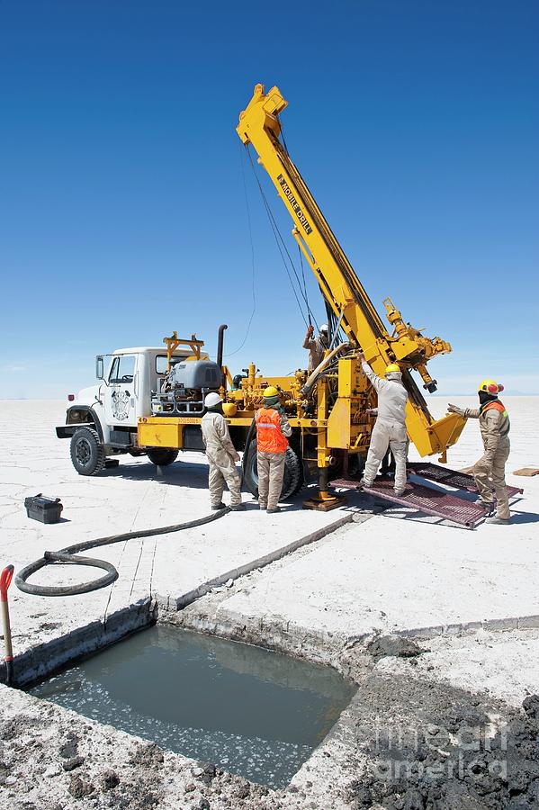 Drilling In A Salt Flat #5 Photograph by Philippe Psaila/science Photo Library