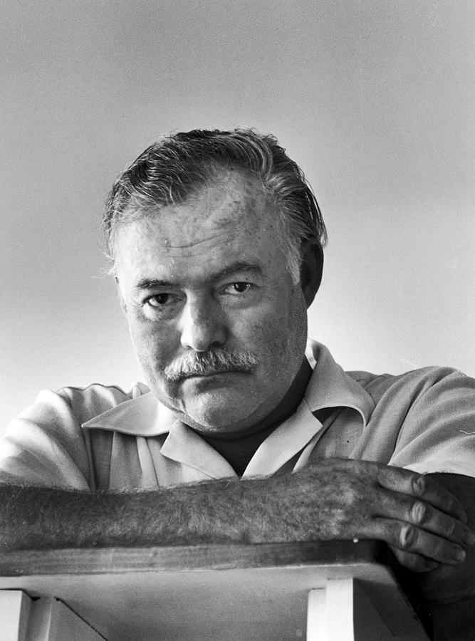 Black And White Photograph - Ernest Hemingway #5 by Alfred Eisenstaedt