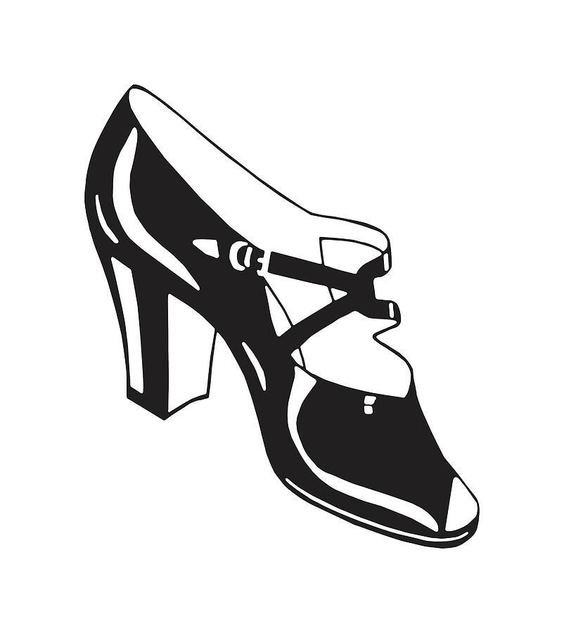 Fancy High Heel Shoe Drawing by CSA Images - Pixels