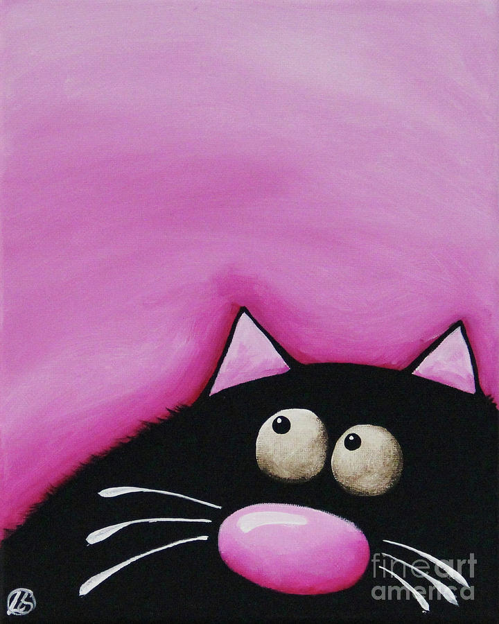 Fat Cat #18 Painting by Lucia Stewart