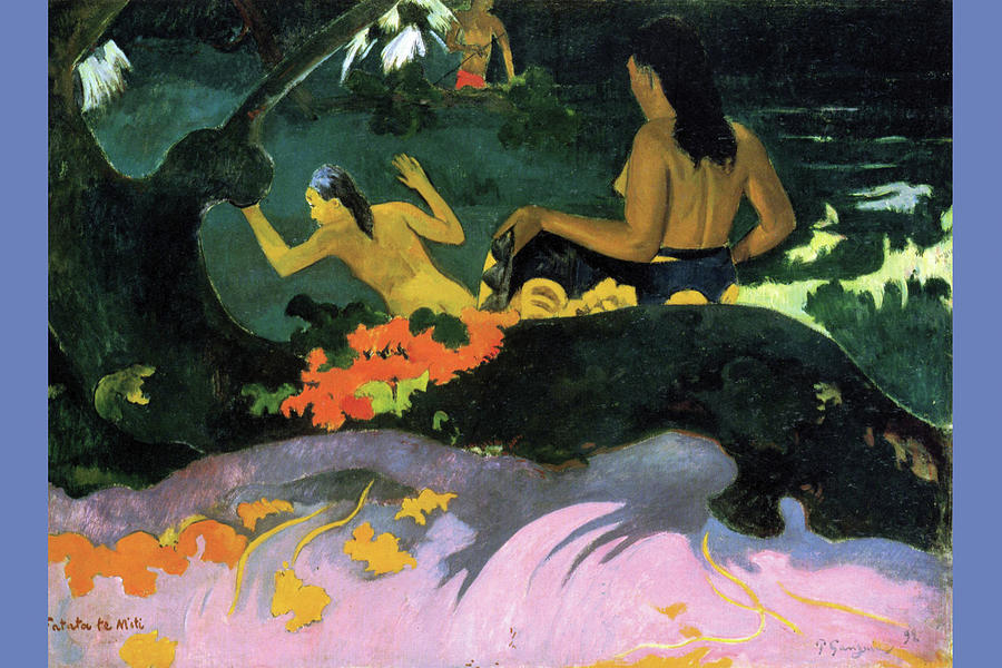 Fatata Te Miti #5 Painting by Paul Gauguin