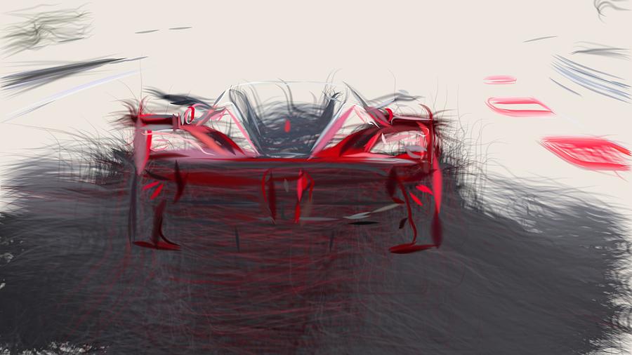 ferrari fxx k drawing