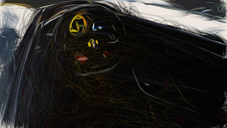 Ferrari Monza SP1 Drawing #6 Digital Art by CarsToon Concept