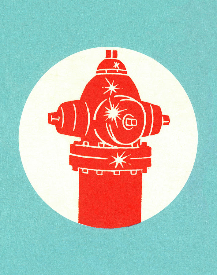 Vintage Drawing - Fire hydrant #5 by CSA Images