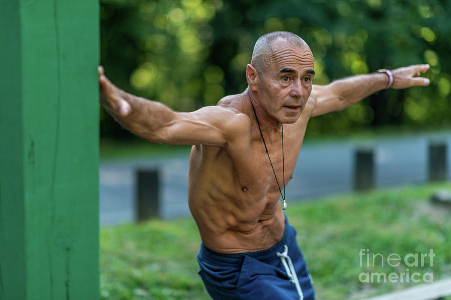 Fit Senior Man Exercising In A Park #5 Photograph by Science Photo Library Fit Senior Man Exercising In A Park #5 Photograph by Science Photo Library