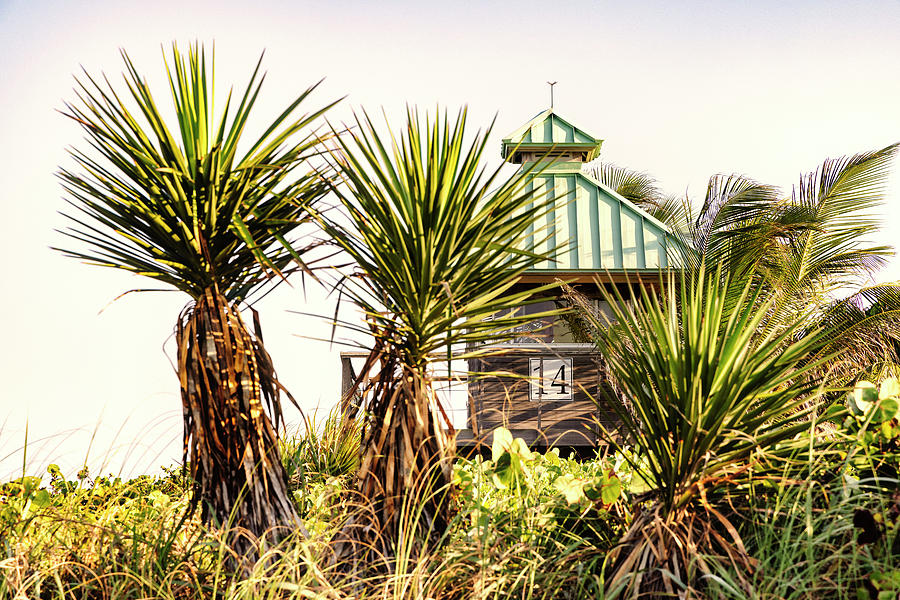 Florida, Boca Raton, Lifeguard Tower At The Beach #5 Digital Art by Laura Diez