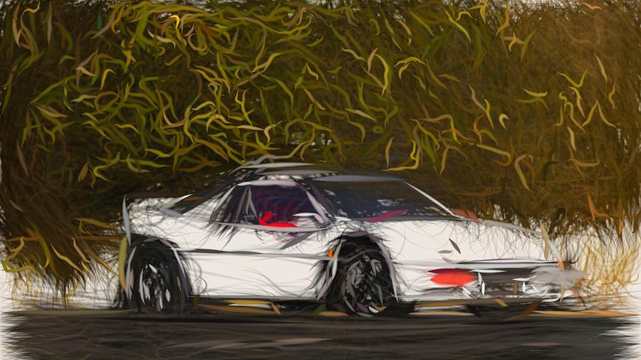 Ford RS200 Draw #5 Digital Art by CarsToon Concept