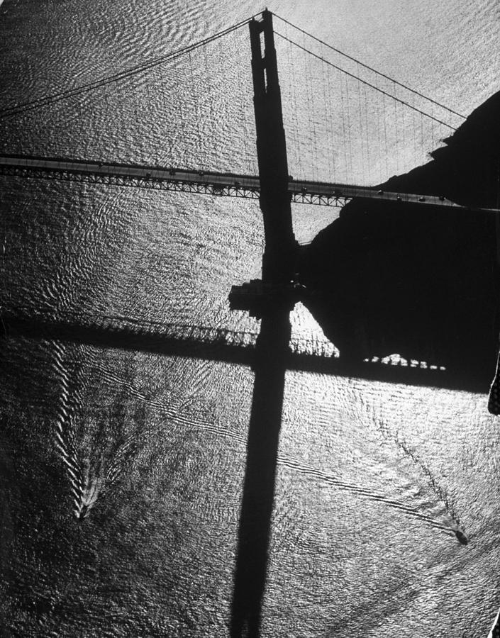 Black And White Photograph - Golden Gate Bridge #6 by Margaret Bourke-White