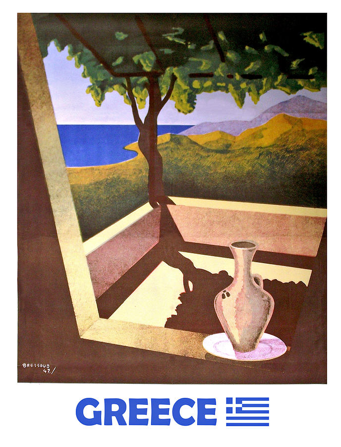 Greece #5 Painting by Long Shot