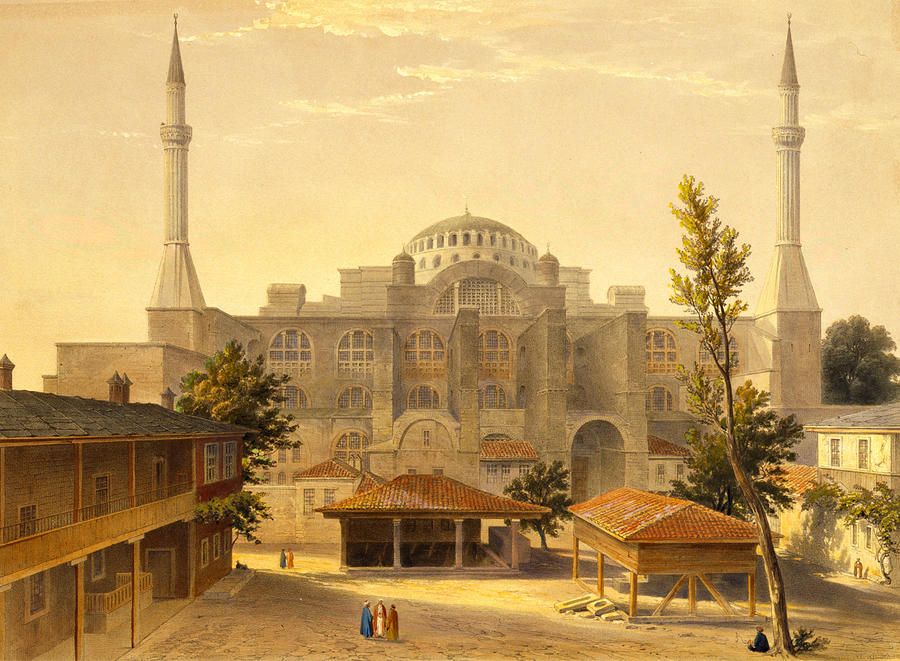 Hagia Sophia, Istanbul, Turkey, 1852 #5 Photograph by Science Source
