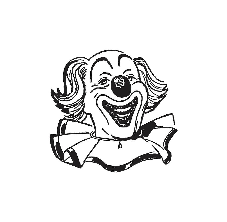 Happy Clown Drawing by CSA Images - Fine Art America