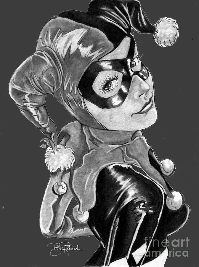 Harley Quinn pencil version by Jimmy Compton in Jimmy Comptons Pencils  Comic Art Gallery Room